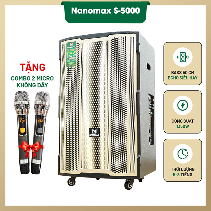 Loa kéo Nanomax 5 tấc S-5000: 12.890.000 VND