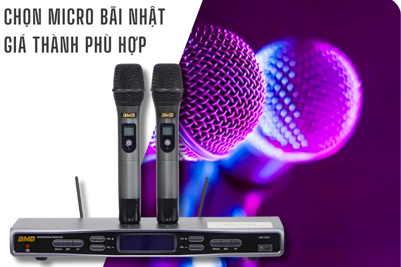 Chọn micro bãi Nhật có giá thành phù hợp Chọn micro bãi Nhật có giá thành phù hợp