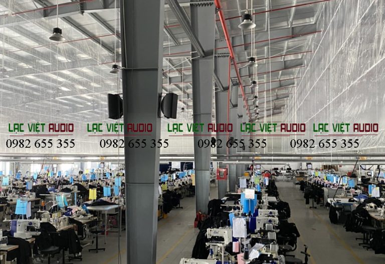 Dự án âm thanh nhà xưởng 20.000m2 thực tế