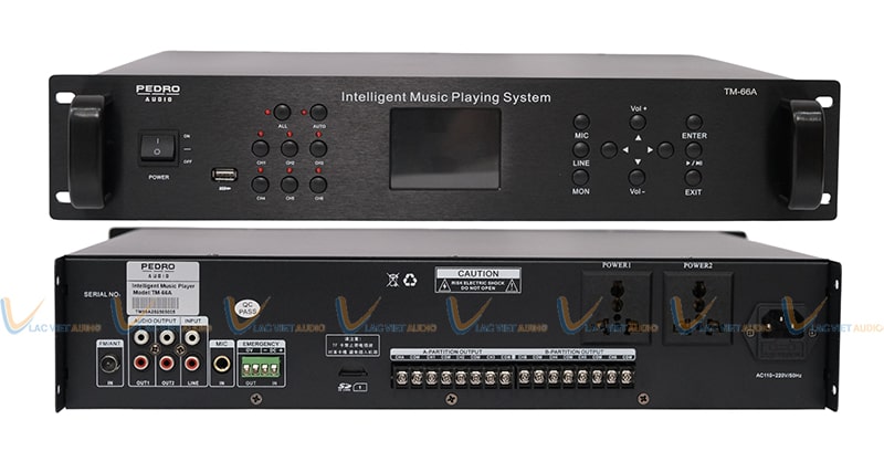 Bộ hẹn giờ PEDRO TM66A hỗ trợ lập trình 6 vùng độc lập và có khả năng điều khiển nguồn điện kép