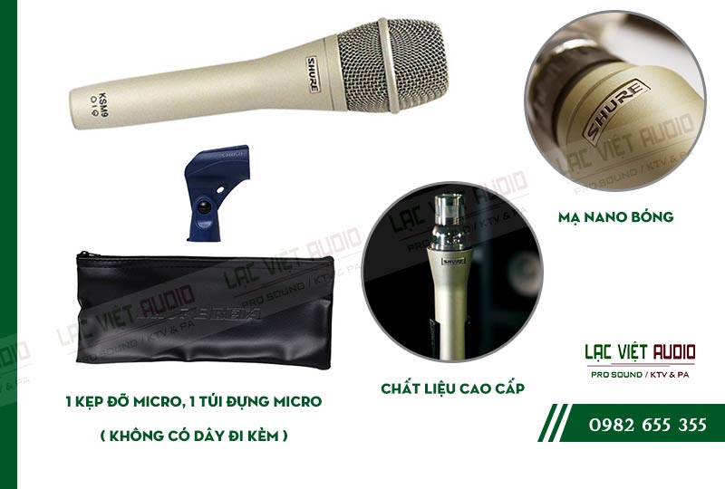 Các đặc điểm nổi bật của sản phẩm Micro có dây SHURE KSM9 