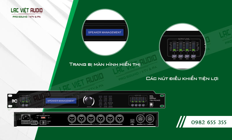 Các đặc điểm nổi bật của sản phẩm Âm ly kèm loa ITC TS P240