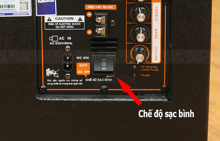 EUDAC PK12 tích hợp chế độ sạc bình thông minh