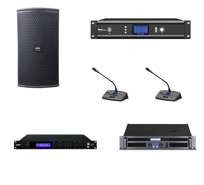  Giải pháp hệ thống âm thanh phòng họp Nuoxun cho diện tích 80-100m2