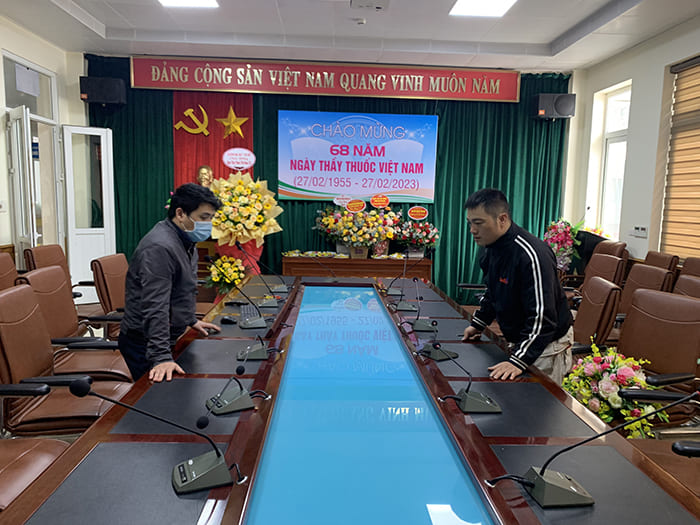 Lắp đặt âm thanh hội thảo cho Viện Sản Nhi TP Ninh Bình