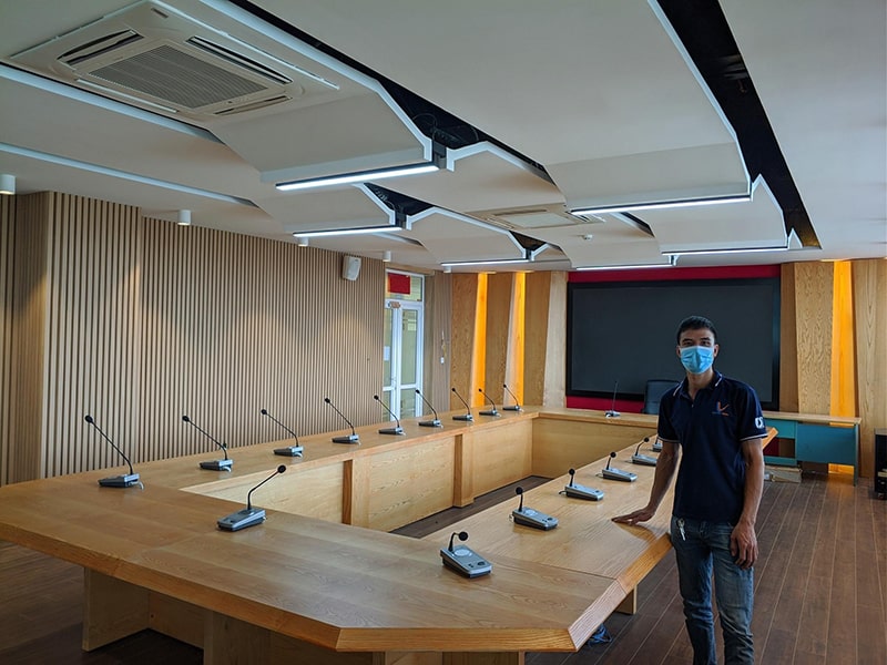 Một số hình ảnh thực tế của hệ thống âm thanh phòng họp Paso CS 2100