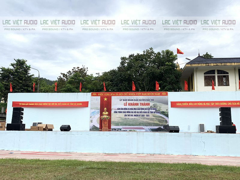 Dàn âm thanh sân khấu ngoài trời TTVH huyện Bắc Mê