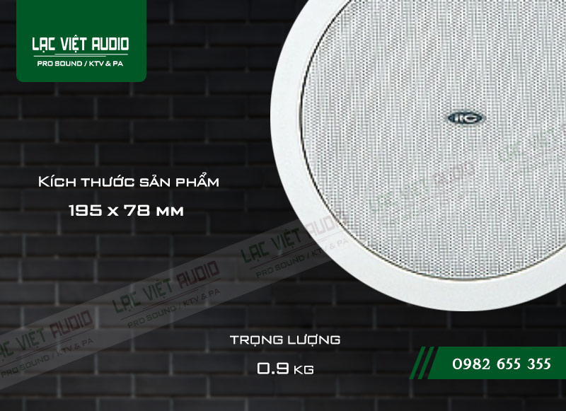 Thiết kế bên ngoài của sản phẩm Loa gắn trần ITC T 105Y