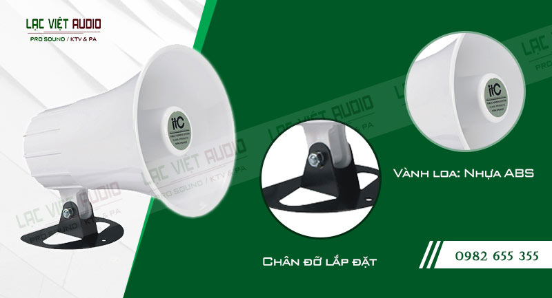 Các đặc điểm nổi bật của sản phẩm Loa nén ITC T710E 