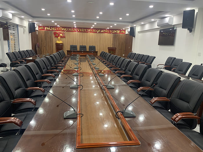 Dự án lắp đặt âm thanh hội nghị tại Phòng Hội Nghị Thành Ủy Nha Trang