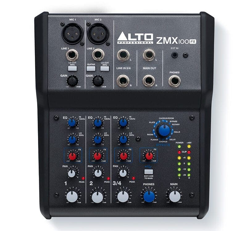 Mixer 4 line Alto ZMX100FX: 4.200.000 VNĐ