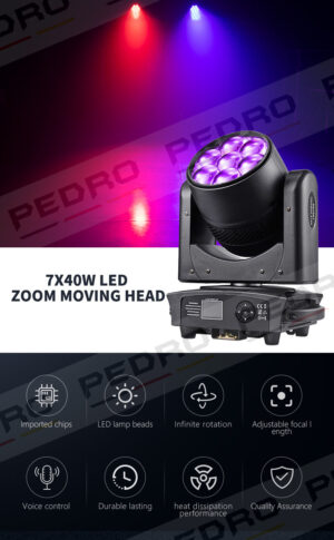 Alternative view of Đèn Moving LED 7x40W PEDRO PL-MLED740