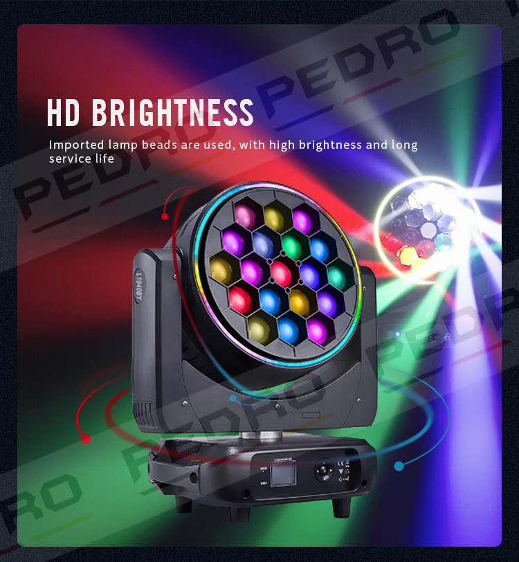 moving led rgbw 19x40w pl mled1940 ring 1309 4